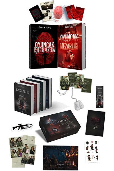 Guardian Kitap Oyuncak Mezarlığı Hediyeli Kutu Ciltli ve Kazazede 4lü Set Ask...