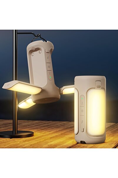 The Kaku 10000 Mah Powerbank LED Kamp Feneri, Kamp Lambaları, 4 Işık Modlu Su...