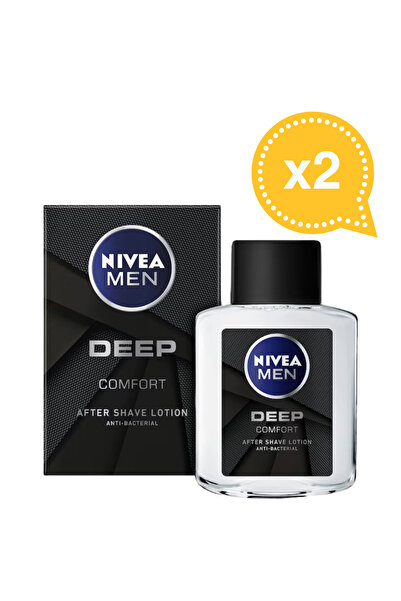 NIVEA Set 2x Deep Black After Shave Lotion 100ml
