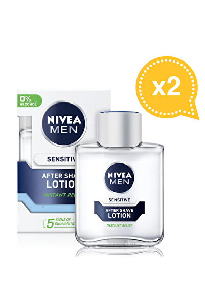 NIVEA Set 2x After Shave Lotion Men Sensitive Skin, 100ml
