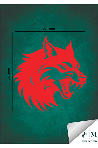 meristeed Wolf Sticker Car Motorcycle Windshield Laptop Decorative Sticker Co...