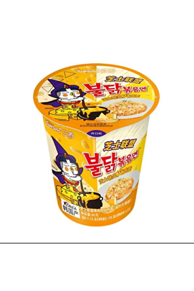 SAMYANG Инстантни нудли със сирене Buldak Quattro, 80 г чаша – пикантни и кре...