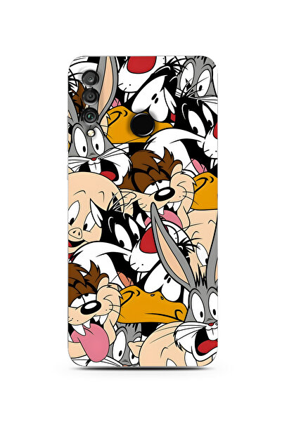 moonset Huawei P30 Lite Uyumlu Baskılı Yumuşak Silikon Şeffaf Telefon Kılıfı