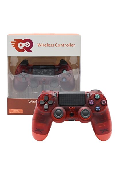 cr WIRELESS CONTROLLER, JOYSTICK FOR PLAYSTATION 4 & PC ( CRYSTAL RED )