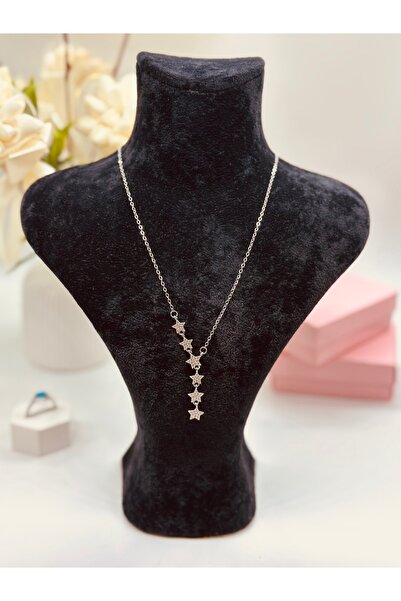 FERİHA DESING قلادة نسائية بتفاصيل نجمة - متوفرة باللون الذهبي والفضي