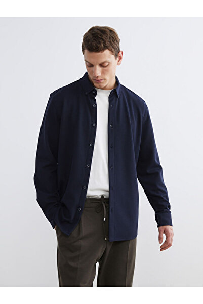 LC Waikiki RMZ GİYİM FARKİLYA Cămașă pentru bărbați cu croială slim