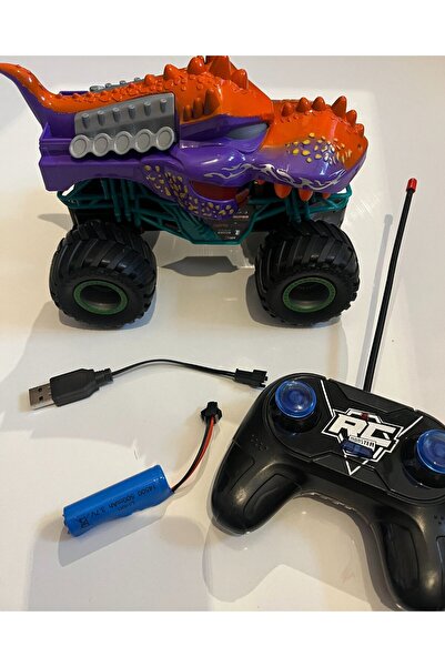 mavi su dünyası Uzaktan Kumandalı Şarjlı Monster Canavar Mor Renkli Araba 20x...