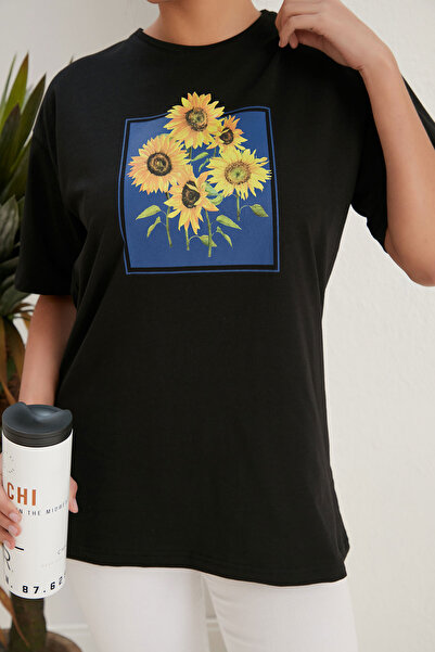 My Fashion Floral print T-shirt - Pink color - Made in Turkey -