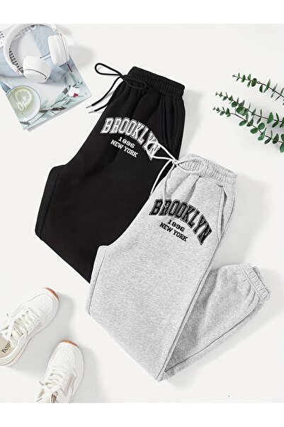 ship master Unisex Double Brooklyn 1896 New York Printed Jogger Sweatpants – ...