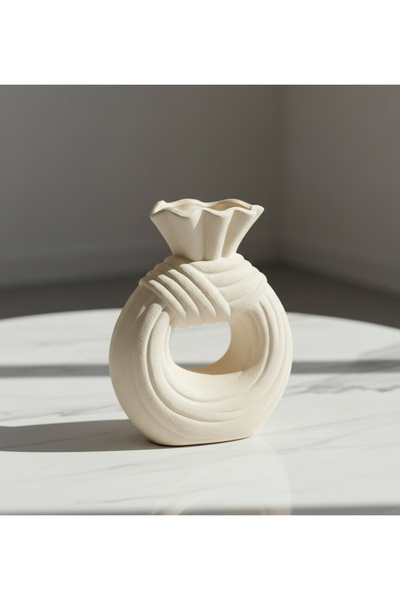 Generic Audrey Eden Decorative Ceramic Vase - 17 x 7.5 x 18 cm