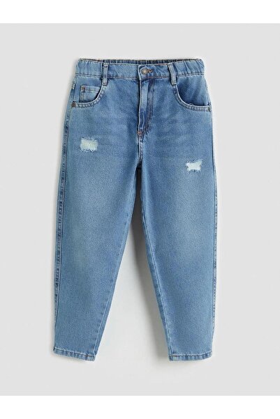 LC Waikiki Pantaloni de blugi pentru băieți, cu croială lejeră și detalii rup...