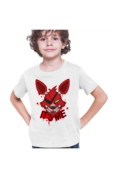 OEM Tricou Copii Baieti Fnaf Foxy Its Me Five Nights at Freddy Horror Halloween