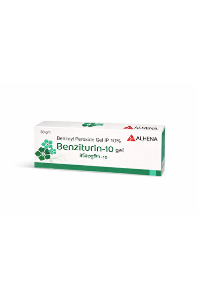 e-Derma Benziturn, benzoyl Peroxide gel Alhena with 10% benzoyl peroxide