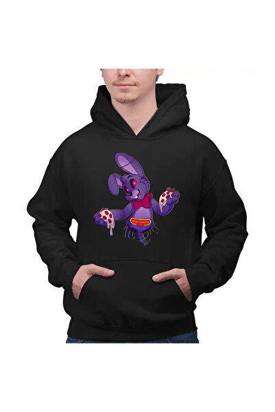 OEM Men's Hoodie Fnaf Bonnie Pizza Robot Five Nights at Freddy's Horror Hallo...