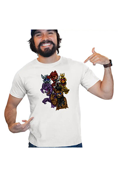 OEM Tricou Barbati Fnaf Horror Five Nights at Freddy Horror Halloween