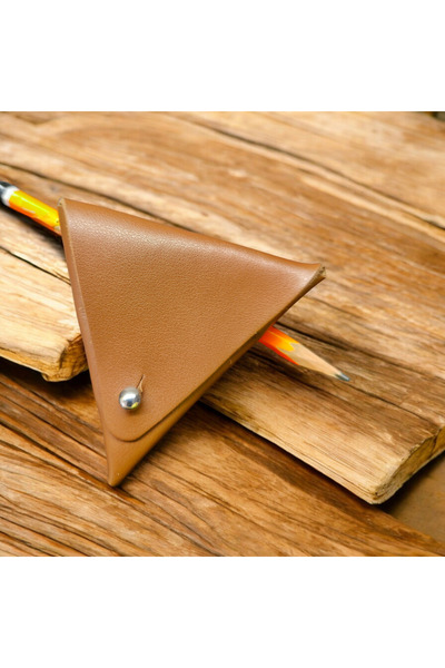 valentina victoria Genuine Leather Triangle-Shaped Coin Holder, Wired Headpho...