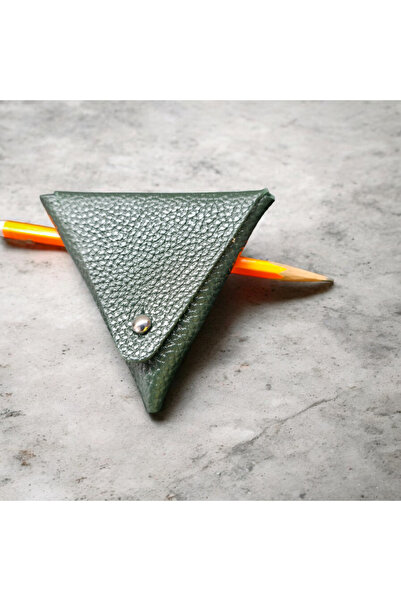 valentina victoria Genuine Leather Triangle-Shaped Coin Holder, Wired Headpho...