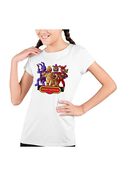 OEM Tricou Copii Fete Fnaf Party Five Nights at Freddy Horror Halloween