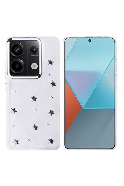 Ceponya غطاء حماية شفاف لامع لهاتف Redmi Note 13 Pro 4G مع تصميم الوسادة الهو...