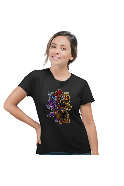 OEM T-shirt Women Fnaf Horror Five Nights at Freddy Horror Halloween