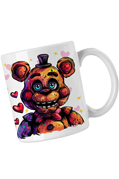 OEM Mug Fnaf Valentines Day Dragobete Five Nights at Freddy Horror Halloween