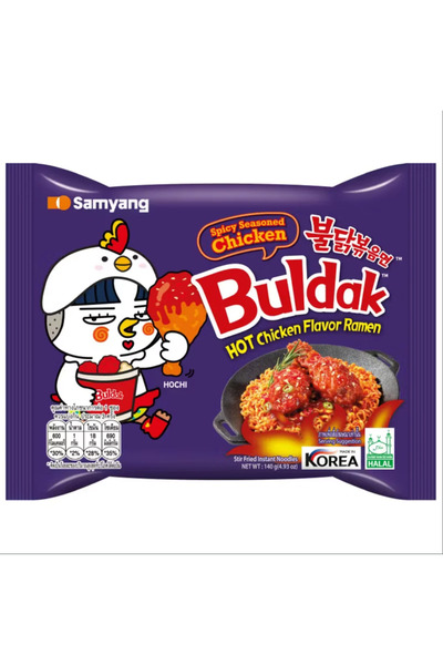 SAMYANG Булдак Пикантно Подправено Пиле – Корейски Рамен с Автентичен Пиканте...
