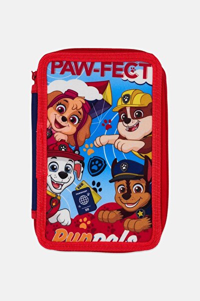 PAW PATROL مقلمة بثلاثة سحابات، لون أحمر