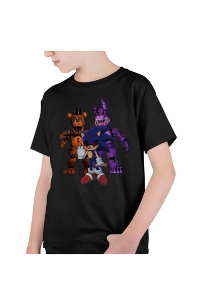 OEM Tricou Copii Baieti Fnaf Sonic Five Nights at Freddy Horror Halloween