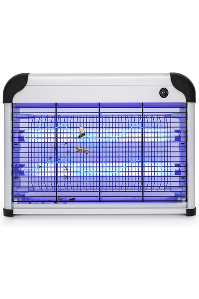 TOSCANA U electric insect killer with a protective mesh and a lower drawer fo...