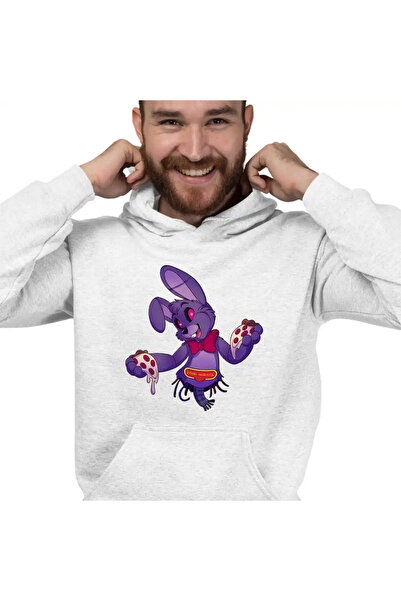 OEM Hanorac Barbati Fnaf Bonnie Pizza Robot Five Nights at Freddy Horror Hall...