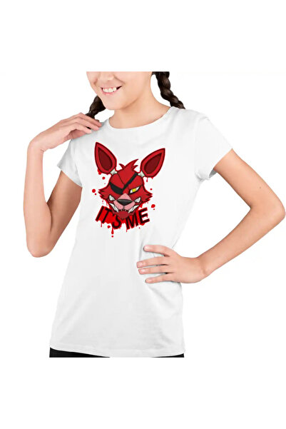 OEM Tricou Copii Fete Fnaf Foxy Its Me Five Nights at Freddy Horror Halloween
