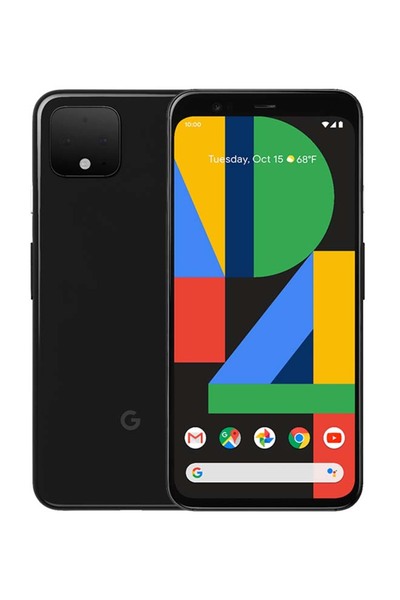 Google بيكسل 4 ثنائي الشريحة، لون أسود فاحم (شريحة إلكترونية واحدة)، ذاكرة وص...