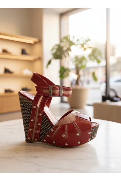 DARUGA Women's High Wedge Heeled Open Back Evening Dress Shoes