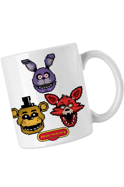 OEM Fnaf Pixel Art Five Nights at Freddy's Horror Halloween mug