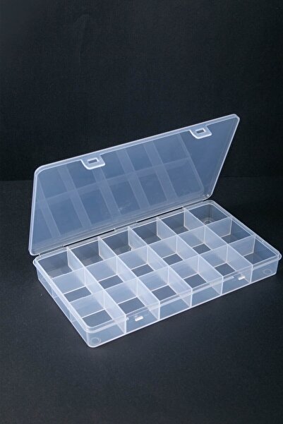 ForWhat 18 Compartment Jewellery Bijouterie Beads Organizer Box for Office Ho...