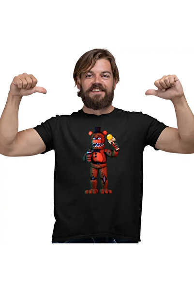 OEM Tricou Barbati Fnaf Freddy Kendama Five Nights at Freddy Horror Halloween