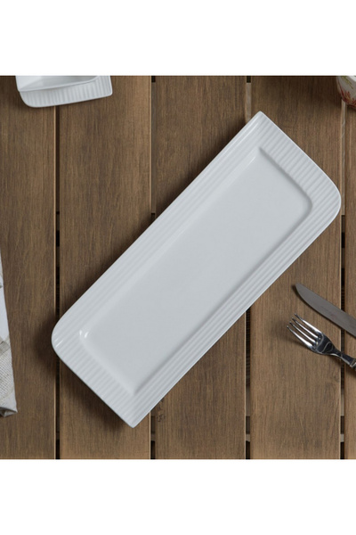 Generic Ripple Rectangular Platter - 39 cm