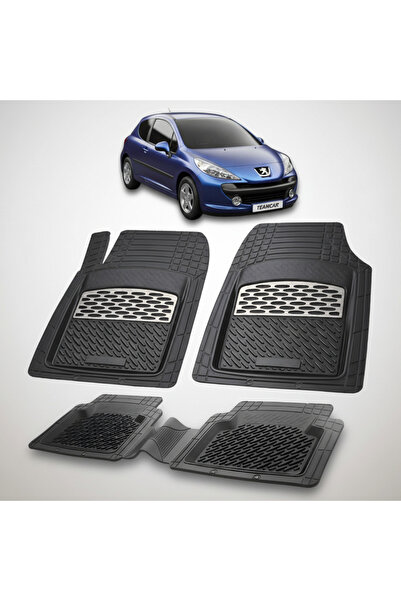 TEAMCAR Πατάκια αυτοκινήτου τύπου δίσκου συμβατά με Peugeot 207 Hatchback (3θ...