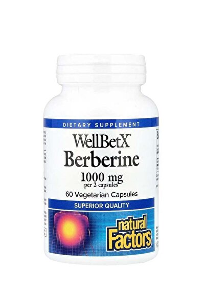 Natural Factors ويلبيتكس بربرين 1000 ملغ، 60 كبسولة نباتية