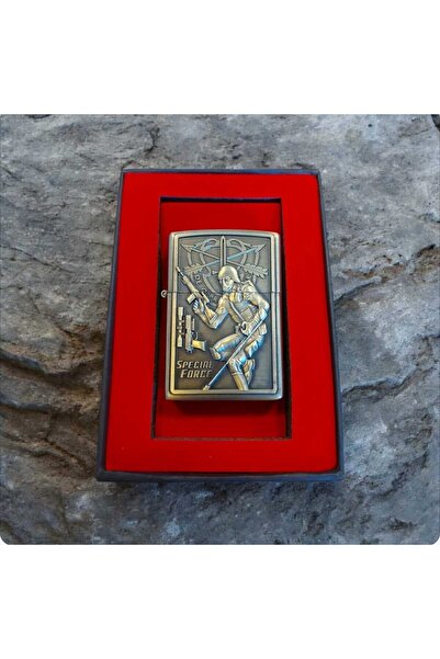 kho military design KUTUSUNDA BENZİNLİ ÇAKMAK MODEL-2 (SIFIR ÜRÜN)