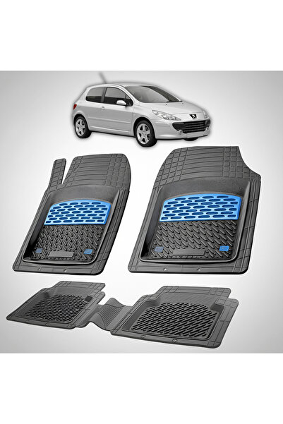 TEAMCAR Πατάκια αυτοκινήτου συμβατά με Peugeot 307 Hatchback 3 πόρτες 2005-20...