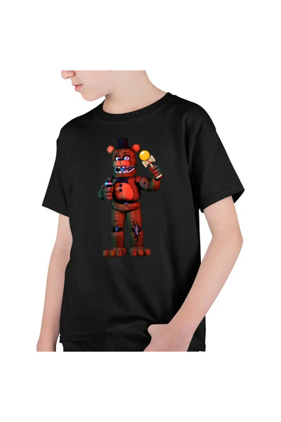 OEM Tricou Copii Baieti Fnaf Freddy Kendama Five Nights at Freddy Horror Hall...