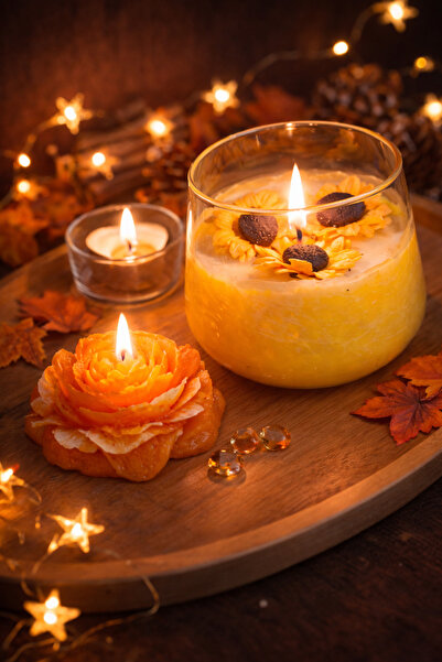 LUMENADA Kokulu Ayçiçek Temalı Mum