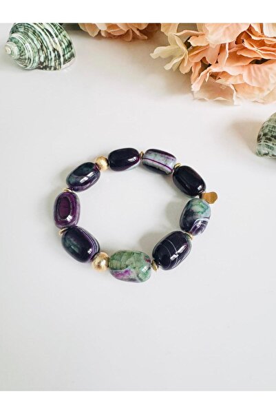 DEVİ fashion Agate Natural Stone Bracelet