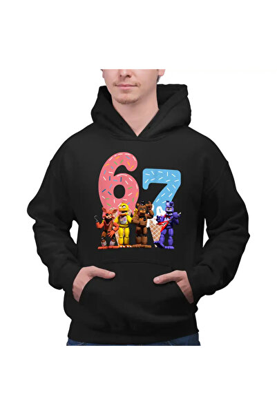 OEM Men's Hoodie Fnaf Six Seven Ice Cream Party Five Nights at Freddy Horror ...