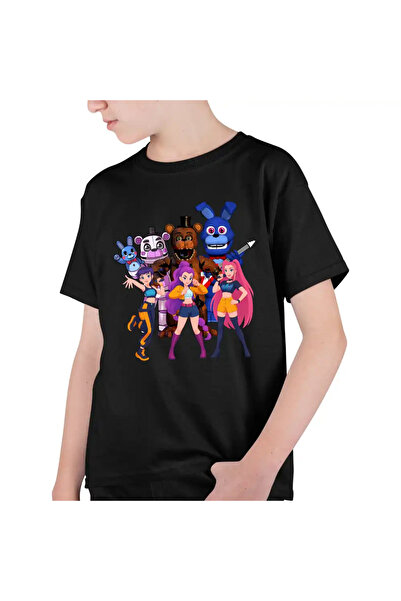 OEM Tricou Copii Baieti Fnaf Huntrix K-pop Demon Hunters Five Nights at Fredd...