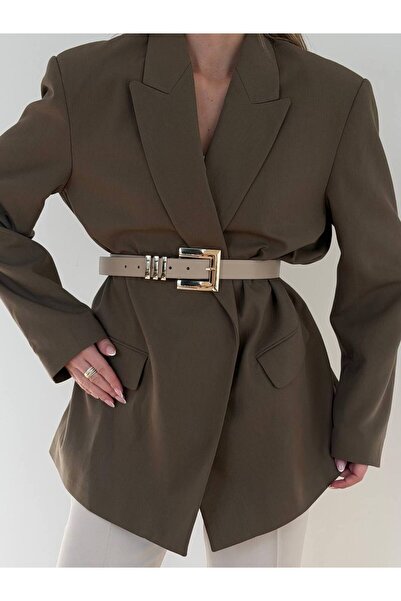 ERDESIGNN Curea bej pentru femei, curea pentru pantaloni, curea pentru fustă,...