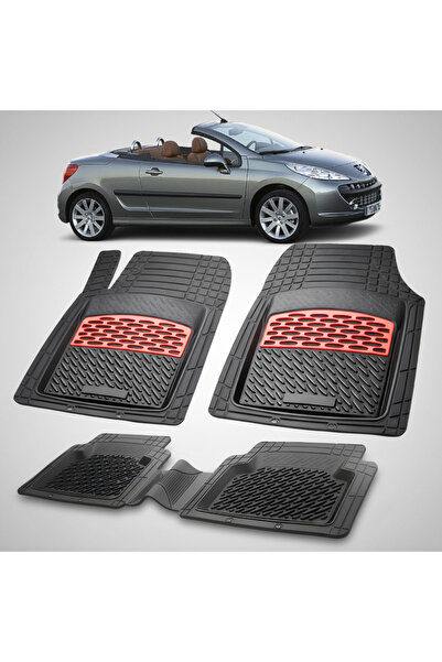 TEAMCAR Πατάκια αυτοκινήτου τύπου δίσκου συμβατά με Peugeot 207 CC (2006-2009...