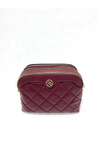 Sanmorris 1267 Cross Strap Multi-Compartment Shoulder and Cross Quilted Women...