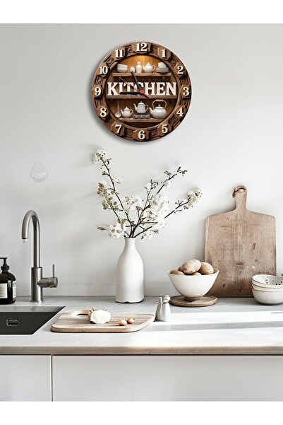 practical house ÜÇ BOYUTLU DEKORATIF MUTFAK SAATI